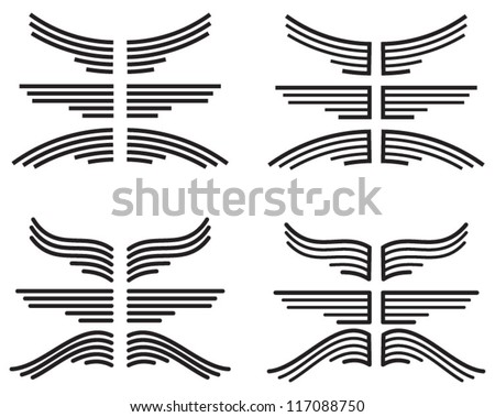 Eagle Wings Drawing on Eagle Wings   Vector Drawing   117088750   Shutterstock