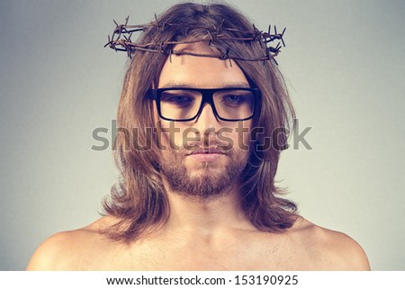 Portrait of Jesus Christ. Religion.