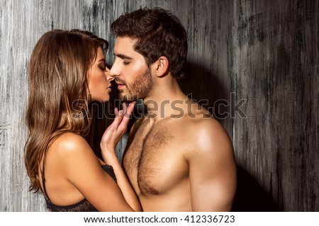 Beautiful sexy young people in love.