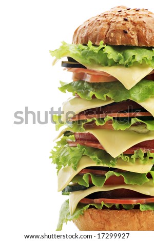 stock photo : Natural form foods, pastry. Fast food. Shot in a studio.