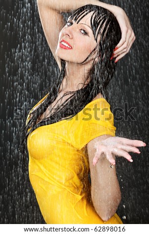 Portrait of a sexy young woman under water. Theme: beauty, spa, healthcare.