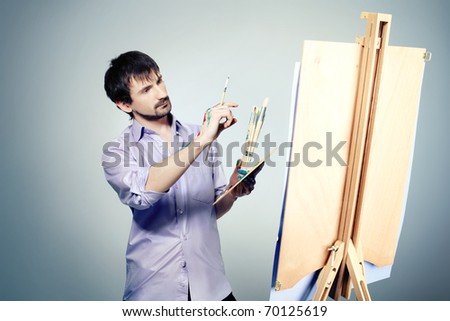 An Artist Painting