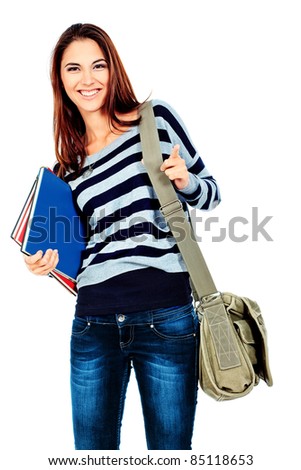 Girl Student Clipart