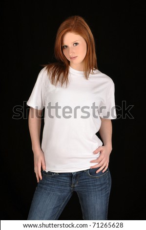blank white tee. with lank white t-shirt