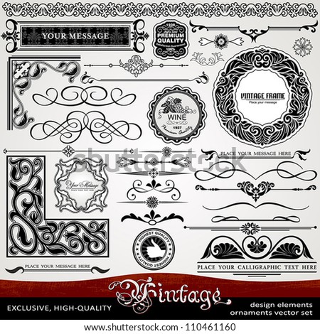 luxury vintage style exclusive highest quality classic set of creative ornaments artistic ornate frames labels borders patterns banners calligraphy designs templates for page decoration luxury vintage style exclusive highest quality classic set of creative ornaments artistic ornate frames labels borders patterns banners calligraphy designs templates for page decoration