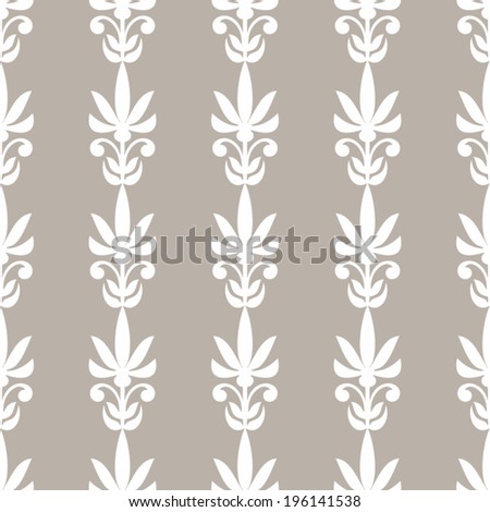 Damask beautiful background with simple, antique style ornament for decoration and design