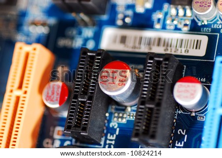 printed circuit board closeup