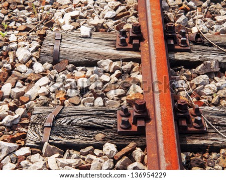 old abandoned train rails railroad rusty