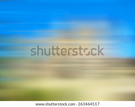 Summer landscape with green grass, road and clouds,nature,abstract blur background for web design,colorful, blurred,texture, wallpaper,illustration
