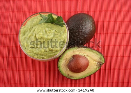 avocado sliced, guacamole