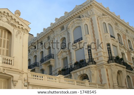 building facade in Nice, France