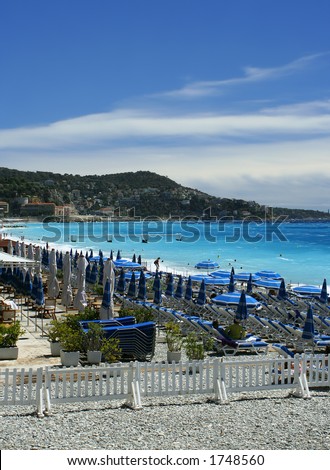 beaches in Nice, France