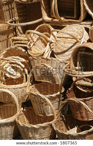 store selling wicker baskets