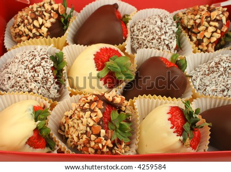 Chocolate Coconut Strawberries