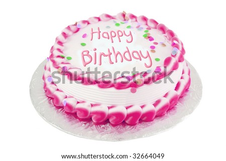 Happy Birthday Pink Cake. happy birthday cake