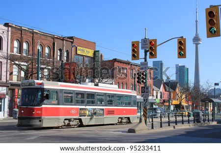 TORONTO, ON, February 9:Chinatown. The TTC operates the third most heavily used urban mass transit system in North America the largest in Canada,  February, 9, 2012 in Toronto Ontario, Canada