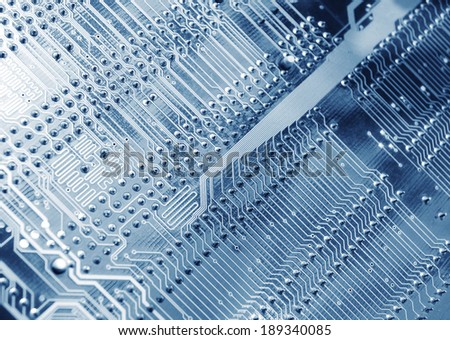 electrical circuit close up