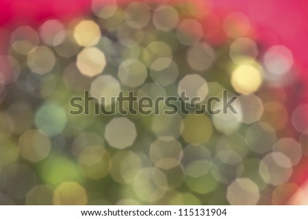 Party green and pink bokeh lights background