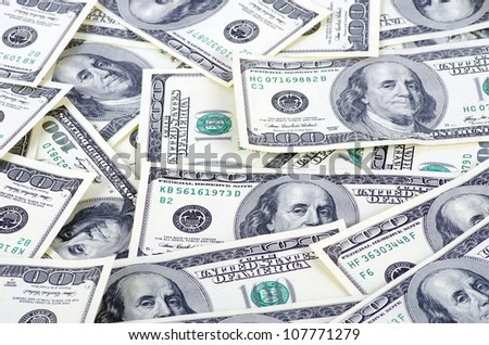 Dollars background - abstract business money texture