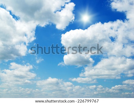 clouds in the blue sky clouds in the blue sky