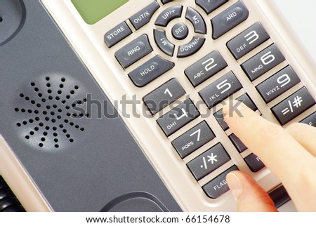 finger presses figure on a phone