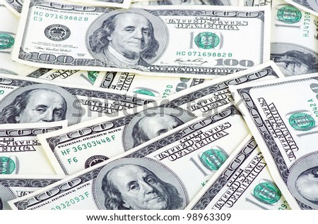 Dollars background - abstract business money texture