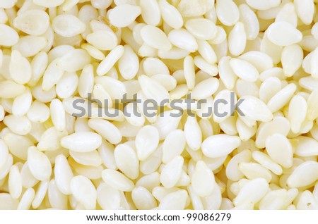 close up of pile of sesame seeds