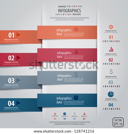 Minimal infographics design Vector Minimal infographics design Vector