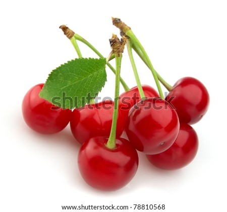 Cherry With Leaf