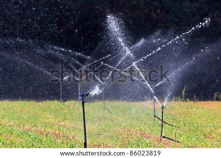 Agricultural field irrigation