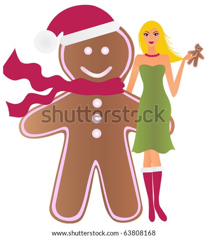 stock-vector-funny-couple-of-an-attractive-woman-and-a-gingerbread-man-63808168.jpg