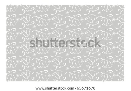 stock vector Silver Wedding Bell Background Pattern