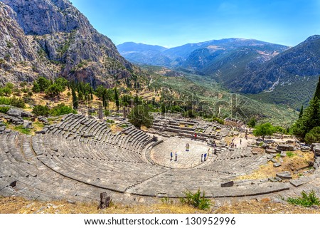 Ancient Theater in Delphi, Greece
