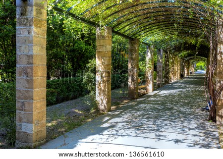The National Garden(formerly the Royal Garden) of Athens in Greece