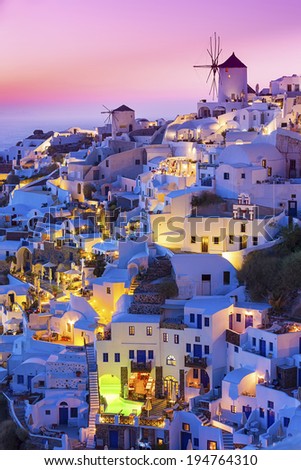 Santorini island in Greece Santorini island in Greece