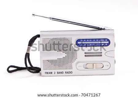 radio set  isolated on white background
