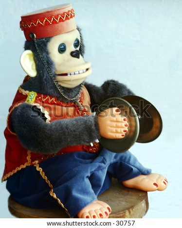 Childs Toy - Funny Monkey - Wind-Up Toy Monkey With Tiny Hand Cymbals