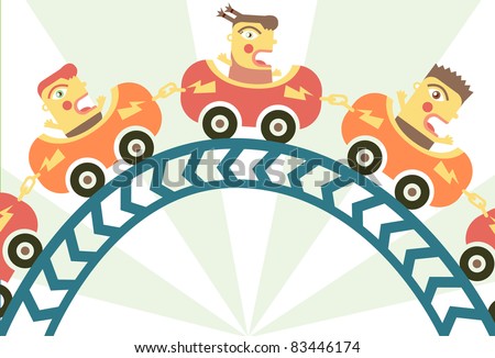 Children On Rollercoaster