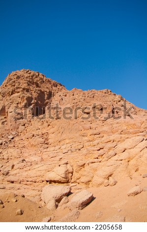 Mountain in desert
