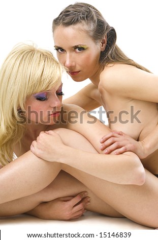 stock photo Two Beautiful naked women