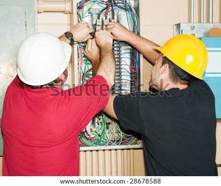 journeyman electrician. and apprentice electrician