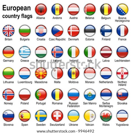 europe countries flags