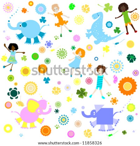 backgrounds images for kids. stock vector : kids background