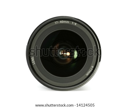 camera lens. close up of a camera lens