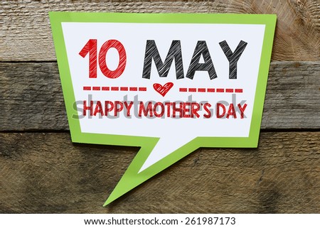 Happy mother\'s day. Happy mother\'s day on papper sign