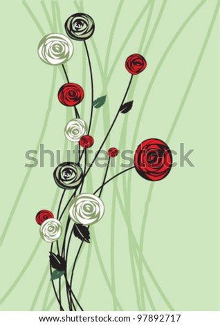 Roses Pop Art