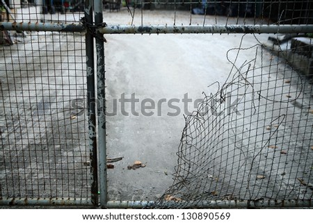 escape from wire mesh fence