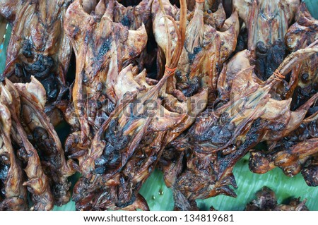 grill rat,tradition thai food.
