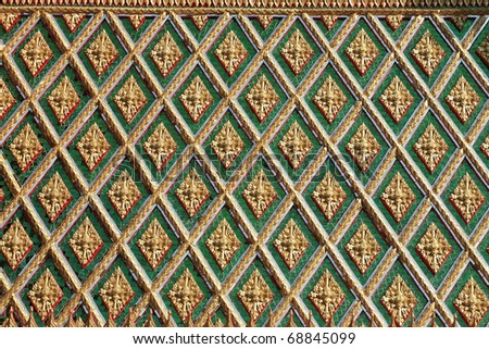 Thai stucco designs and decorated