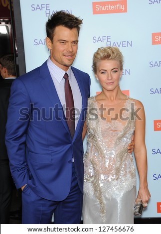 LOS ANGELES - FEB 05:  Josh Duhamel & Julianne Hough arrives to the \'Safe Haven\' Hollywood Premiere  on February 05, 2013 in Hollywood, CA